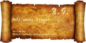 Némedi Ilona névjegykártya